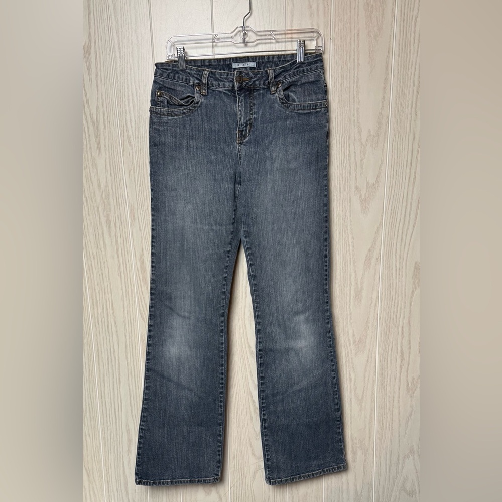 CAbi Women's 9 Inch Rise Flare Blue Jeans Size 6